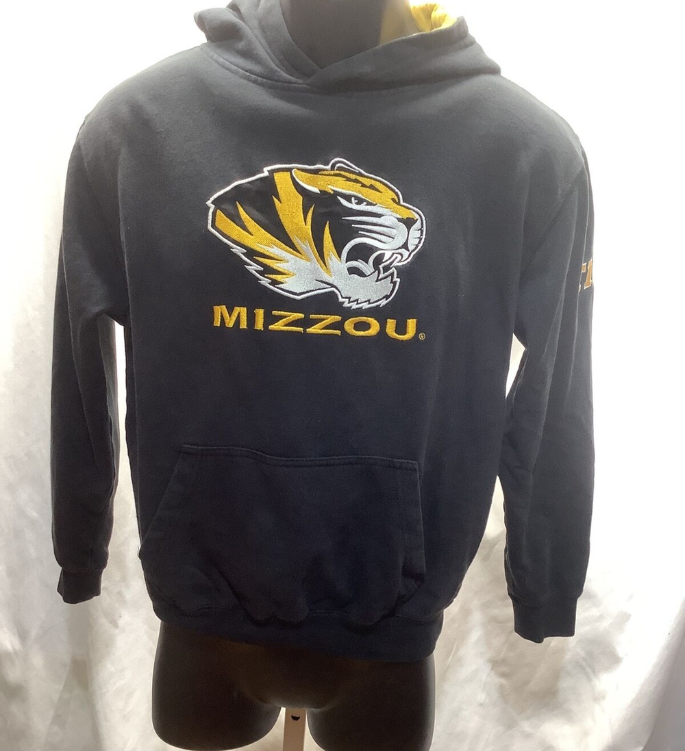 Mizzou Missouri Tigers Hoodie Youth Medium 12 14 Colosseum Black Pullover